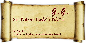 Grifaton Gyárfás névjegykártya